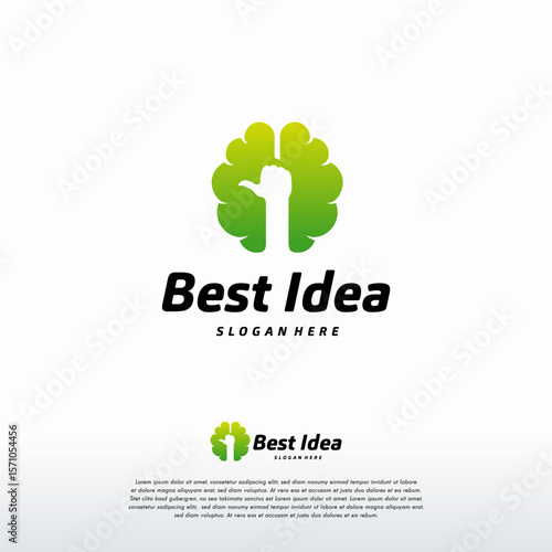 Best Idea logo designs concept vector