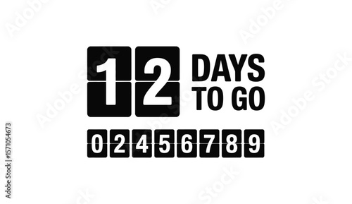 Number of days left. countdown left days.