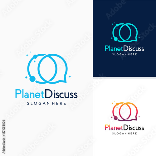 Planet Consult logo designs vector, Consulting Place logo template, Planet logo Template