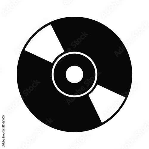 CD Disk Icon Vector Illustration