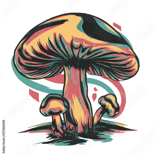 Abstract mashroom