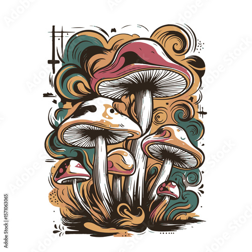 Abstract mashroom