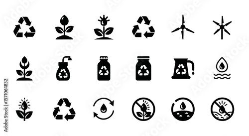 Holistic Health and Wellness Colored Outline Icon Set