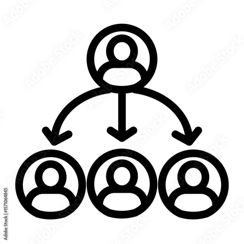 Corporate Executive Control Icon from Accounting Icon Collection (Outline Style)