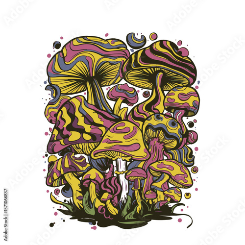 Abstract mashroom