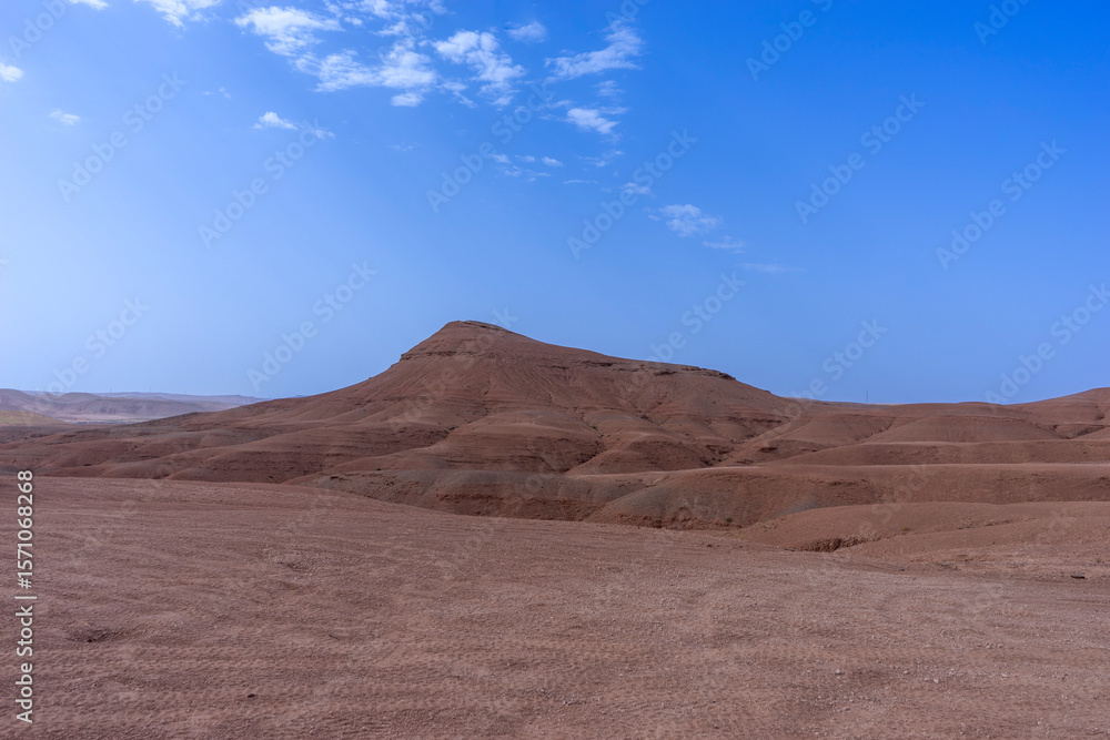 Naklejka premium el desierto de de Agafay en Marrakech, Marruecos