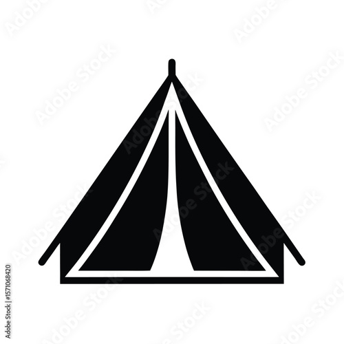 Tent Seam Sealer Icon Vector Illustration