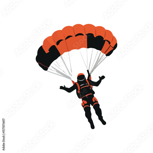 Skydiver in Action