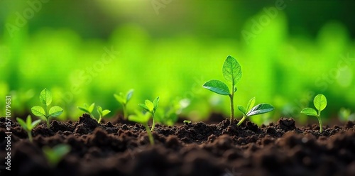 Tenacious Weeds A Close-Up Look at Unwanted Plants Invading Cultivated Crops, Highlighting the Challenges of Weed Control in Agriculture and Gardening