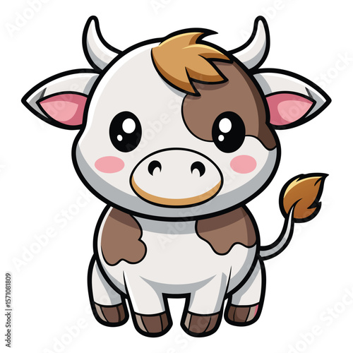 Cute Cartoon Cow