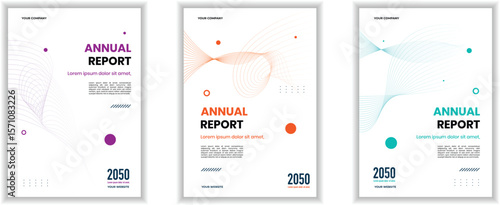 Business brochure cover template design and annual report or company profile cover layout design set collection.