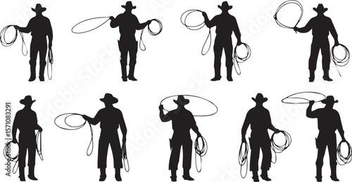 "Wild Loop: Cowboy with Lasso"