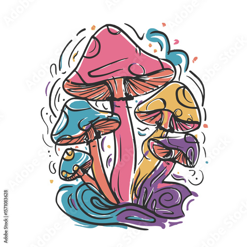 Abstract mashroom