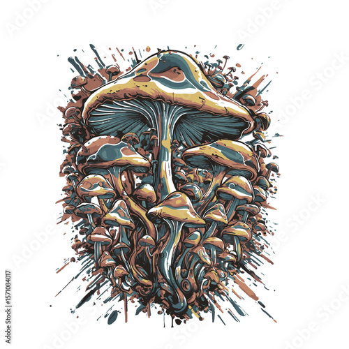 Abstract mashroom