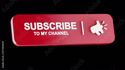 YouTube Subscribe 3D Animations
