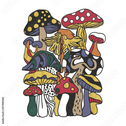 Abstract mashroom