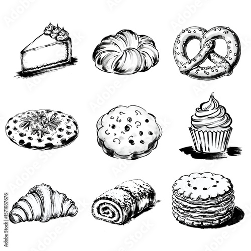 set of cakes