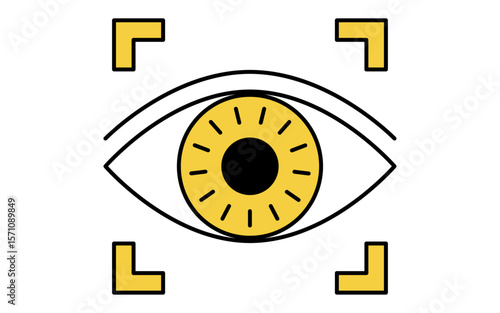 Iris authentication, Crime Prevention and Home Security Icons