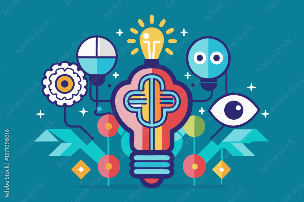 Obraz premium Ideal for websites, presentations, and digital transformation projects. 