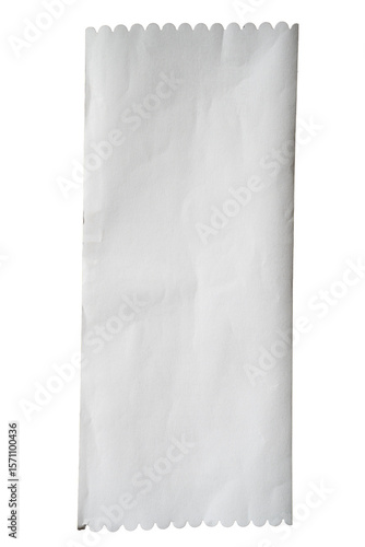 Receipt paper template