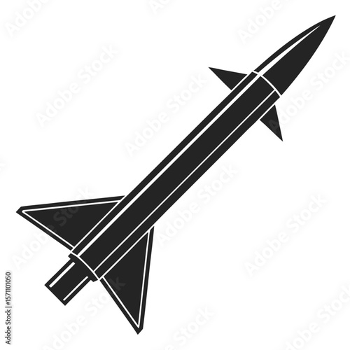 black-silhouette-of-a-missile-whait-backgaund (2).eps