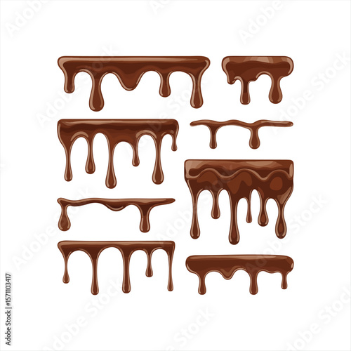 vector illustration of a chocolate background