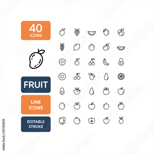 Fruit and Vegetables Icons - Big Series