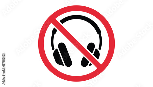 No Headphones Symbol