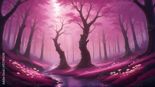 Fantasy Forest and Glowing Mushrooms Vol.25