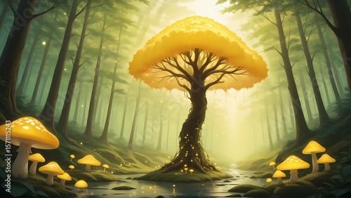 Fantasy Forest and Glowing Mushrooms Vol.6