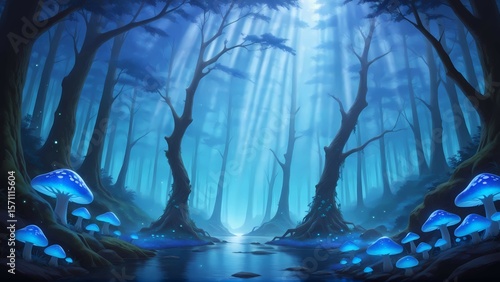 Fantasy Forest and Glowing Mushrooms Vol.4