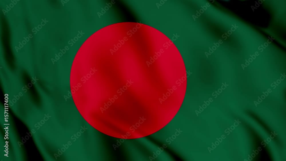 Bangladesh Flag – 3D Waving Animation Seamless Loop Stock Video | Adobe ...
