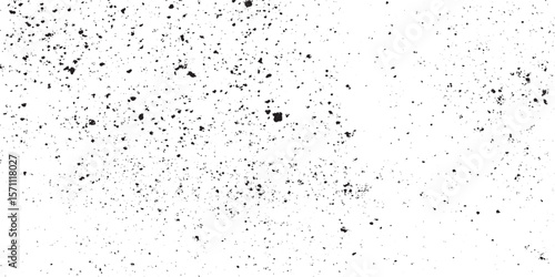 Dirty or dust film grain speck grit grunge overlay  grain dot white paper noise texture with distress effect vector illustration pattern background.