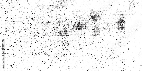 Dirty or dust film grain speck grit grunge overlay on Speckle grain dot white paper noise texture with distress effect vector illustration pattern background 