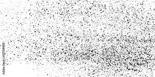Dirty or dust film grain speck grit grunge overlay on Speckle grain dot white paper noise texture with distress effect vector illustration pattern background 