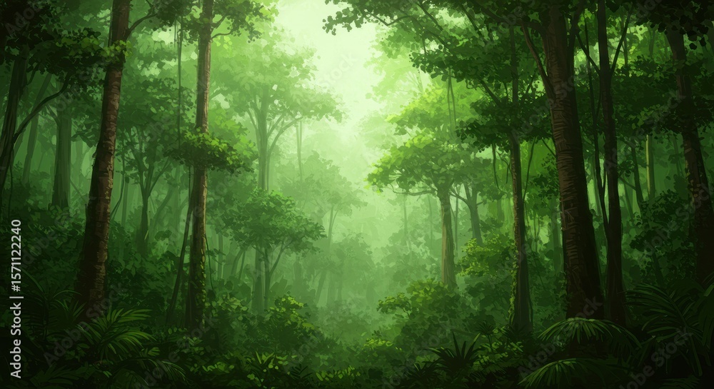 Obraz premium morning in the woods