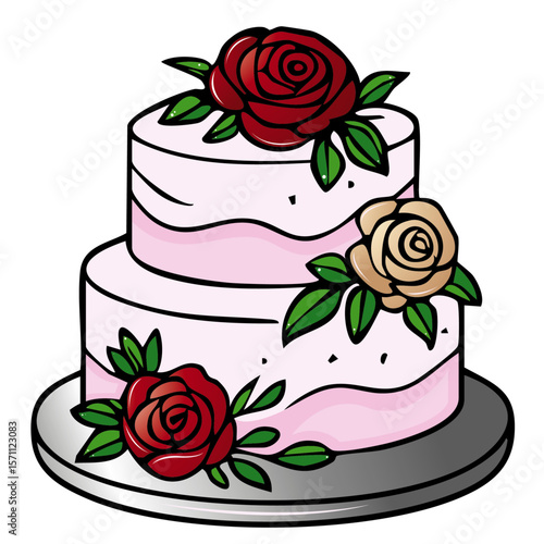 Hochzeit Hochzeitstorte Torte Icon 