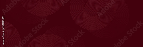 Abstract red gradient circles background. Modern simple overlap geometric pattern creative design. Minimal red curve shapes texture element. Suit for cover, poster, website.vector illustration