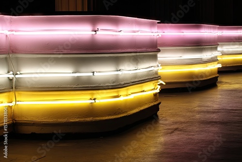 Neon Lights in a Dark Room