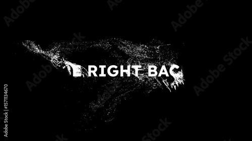 Be Right Back Text with stunning particles effect animation, perfect for stream intermission scenes, modern, clean, and eye-catching.