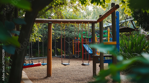 Play Structures Swings - Develop balance, coordination, and spatial awareness. Slides - Encourage climbing, core strength, and confidence through motion. 