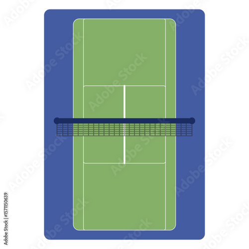 Sport Field Courts Illustration Set