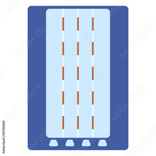 Sport Field Courts Illustration Set