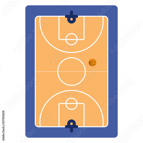 Sport Field Courts Illustration Set