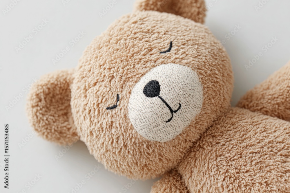 Obraz premium Soft teddy bear with gentle expression, inviting warmth and comf