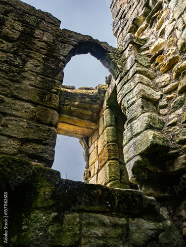 Wallpaper Mural Walls and windows of Warkworth Castle in Northumberland Torontodigital.ca