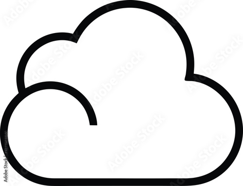 Cloud Outline: Weather Icon

