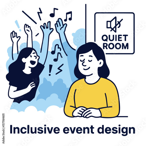 Inclusive event design promotes accessibility and comfort for all attendees