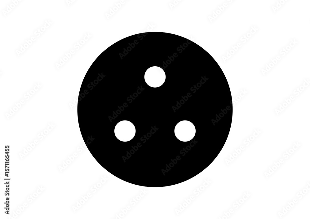 Obraz premium Premium Circular Three-Pin Socket Icon for Global Electrical Design Inspiration