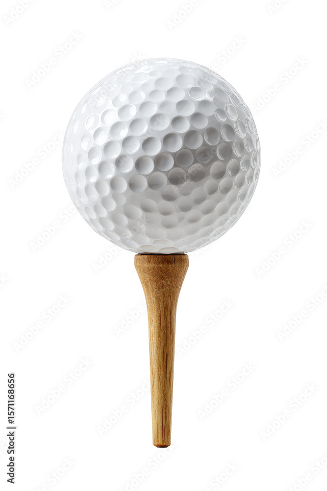 golf ball on tee isolated golf ball on tee isolated